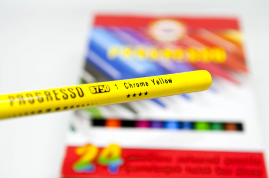 Карандаши цветные художественные "Progresso", 12 цветов, 7,1мм, в лаке, без дерева, заточенные